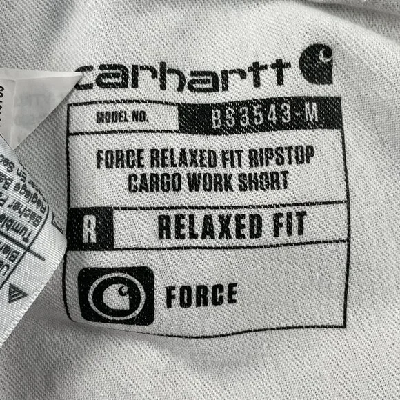 Carhartt‎ Cargo Shorts Mens 42 Relaxed Fit Force Gray Ripstop Workwear - Picture 3 of 8